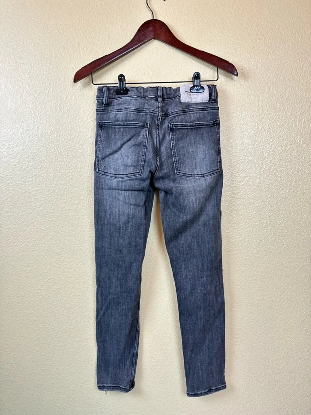 Zara Girls 13-14 yrs Jeans Slim High-Rise Dark Gray Jeans Stretch School